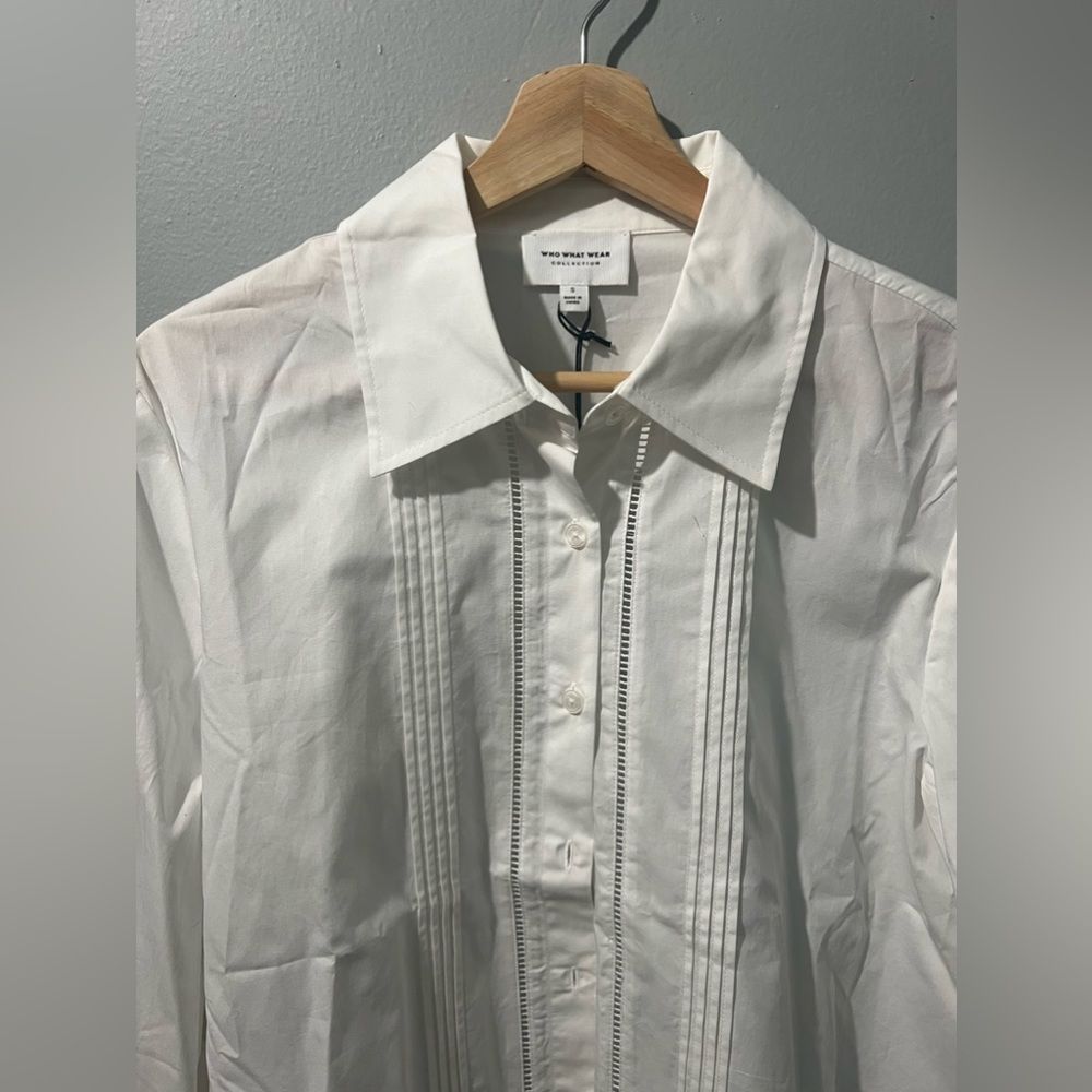 Who What Wear White Button Down - Small NWT